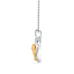 0.09Ct Elephant Heart Shape Lab-Grown Diamond Gold Pendant Necklace