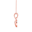 0.12Ct Heart Shape Flush Lab-Grown Diamond Gold Pendant Necklace