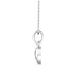 0.12Ct Heart Shape Flush Lab-Grown Diamond Gold Pendant Necklace