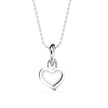 0.12Ct Heart Shape Flush Lab-Grown Diamond Gold Pendant Necklace