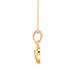 0.12Ct Heart Shape Flush Lab-Grown Diamond Gold Pendant Necklace