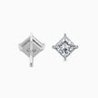 Princess Cut Lab-Grown Diamond Gold Stud Earrings