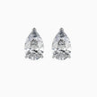 Pear Prong Set Lab-Grown Diamond Gold Stud Earrings