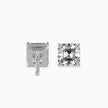 Asscher Prong Set Lab-Grown Diamond Gold Stud Earrings