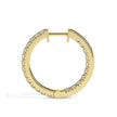 0.49Ct Round Prong Set Lab-Grown Diamond Gold Hoop Earrings