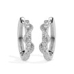 0.40Ct Twisted Prong Set Lab-Grown Diamond Gold Hoop Earrings