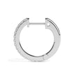 0.40Ct Round Pave Lab-Grown Diamond Gold Hoop Earrings