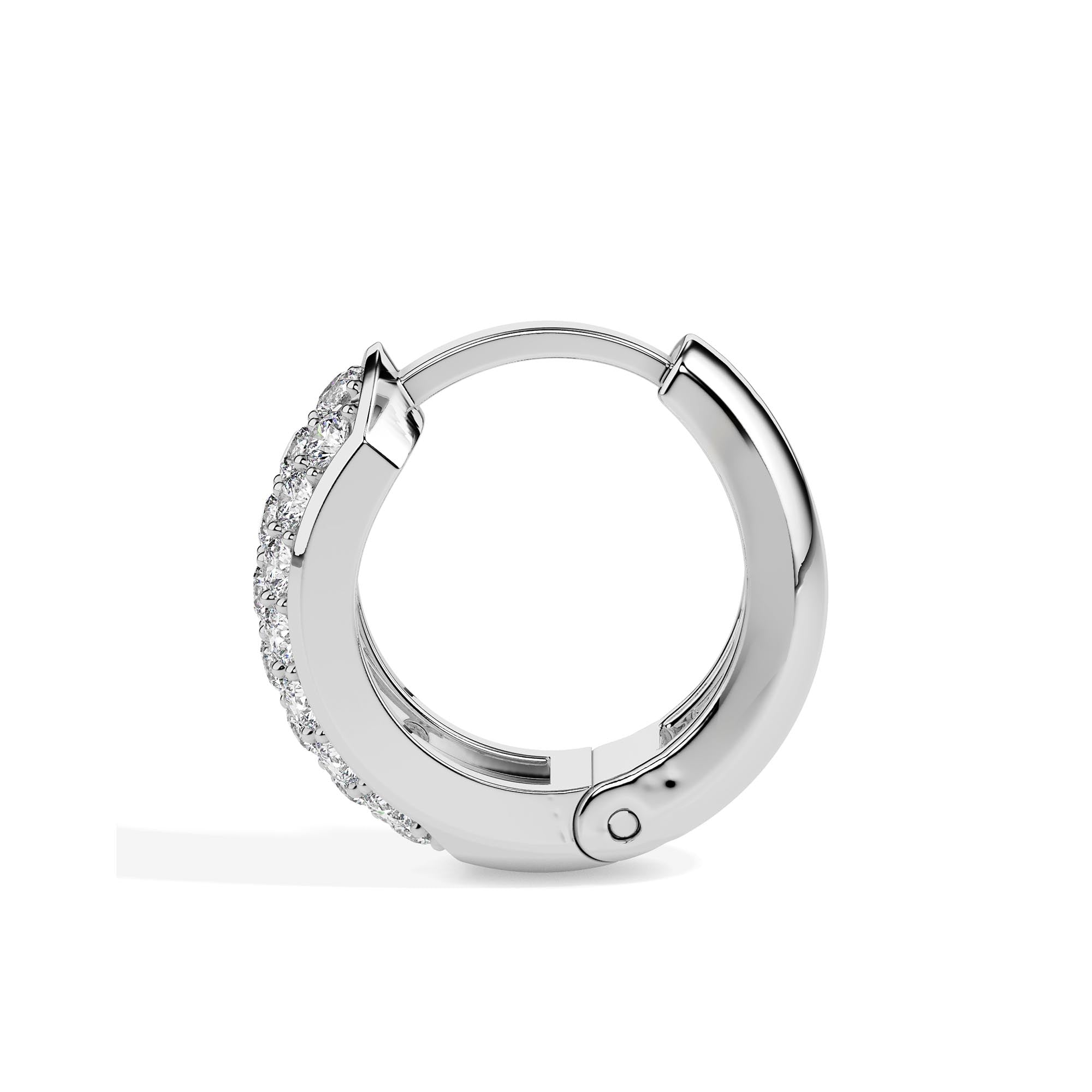 0.31Ct Prong With Cluster Lab-Grown Diamond Gold Hoop Earrings