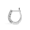 0.46Ct Round Prong Set Lab-Grown Diamond Gold Hoop Earrings
