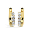 0.46Ct Round Prong Set Lab-Grown Diamond Gold Hoop Earrings