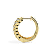0.38Ct Distinctive Swirl Designe Lab-Grown Diamond Gold Hoop Earrings