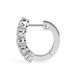 1.33Ct Leaf Style Prong Set Lab-Grown Diamond Gold Hoop Earrings