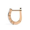 0.43Ct Baguette Prong Set Lab-Grown Diamond Gold Hoop Earrings