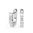 0.46Ct Round Prong Set Lab-Grown Diamond Gold Hoop Earrings