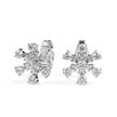 0.49Ct Snowflake Style Prong Lab-Grown Diamond Gold Stud Earrings