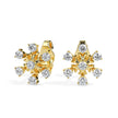 0.49Ct Snowflake Style Prong Lab-Grown Diamond Gold Stud Earrings