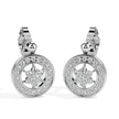 0.46Ct Cluster With Halo Lab-Grown Diamond Gold Stud Earrings
