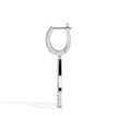 1.30Ct Teardrop Shape Pave Set Lab-Grown Diamond Gold Hoop Drop Earrings