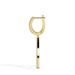 1.30Ct Teardrop Shape Pave Set Lab-Grown Diamond Gold Hoop Drop Earrings