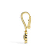 0.97Ct Floral Bezel Set Lab-Grown Diamond Gold Hoop Drop Earrings