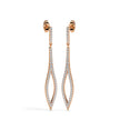 0.37Ct Pave Set Lab-Grown Diamond Gold Dangle Drop Earrings