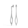 0.37Ct Pave Set Lab-Grown Diamond Gold Dangle Drop Earrings