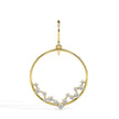 0.62Ct Circle Style Prong Lab-Grown Diamond Gold Drop Earrings