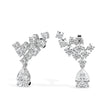 2.38Ct Teardrop Prong Set Lab-Grown Diamond Gold Drop Earrings