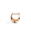 0.37Ct Multi Linear Lab-Grown Diamond Gold Hoop Earrings