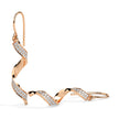 0.59Ct Twirling Love's Dance Lab-Grown Diamond Gold Drop Earrings