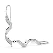 0.59Ct Twirling Love's Dance Lab-Grown Diamond Gold Drop Earrings