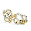 0.39Ct Butterfly Lab-Grown Diamond Gold Stud Earrings