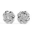 0.24Ct Love Knot Lab-Grown Diamond Gold Stud Earrings