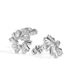 0.75Ct Flower Baguette Cut Lab-Grown Diamond Gold Stud Earrings