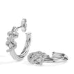 0.20Ct Twisted Design Lab-Grown Diamond Gold Hoop Earrings