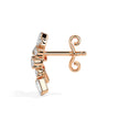 0.60Ct Sunburst Design Lab-Grown Diamond Gold Stud Earrings
