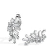 0.60Ct Sunburst Design Lab-Grown Diamond Gold Stud Earrings
