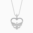 0.11Ct Heart Motif Lab-Grown Diamond Gold Pendant Necklace