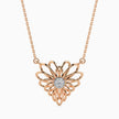 0.06Ct Round Cluster Lab-Grown Diamond Gold Pendant Necklace