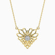 0.06Ct Round Cluster Lab-Grown Diamond Gold Pendant Necklace