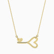 0.01Ct Flush-Set Round Lab-Grown Diamond Gold Pendant Necklace
