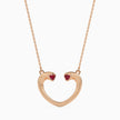0.11Ct Bezel Set Heart Lab-Grown Diamond Gold Pendant Necklace