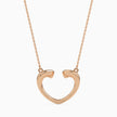 0.11Ct Bezel Set Heart Lab-Grown Diamond Gold Pendant Necklace