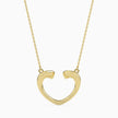 0.11Ct Bezel Set Heart Lab-Grown Diamond Gold Pendant Necklace