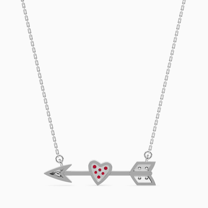 0.14Ct Heart Cluster Lab-Grown Diamond Gold Pendant Necklace