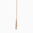 0.24Ct Red Pear Bezel Lab-Grown Diamond Gold Pendant Necklace