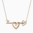 0.08Ct Round Bezel Lab-Grown Diamond Gold Pendant Necklace