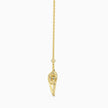 0.08Ct Round Bezel Lab-Grown Diamond Gold Pendant Necklace
