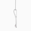 0.15Ct Red Round Flush Set Lab-Grown Diamond Gold Pendant Necklace