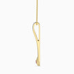 0.15Ct Red Round Flush Set Lab-Grown Diamond Gold Pendant Necklace